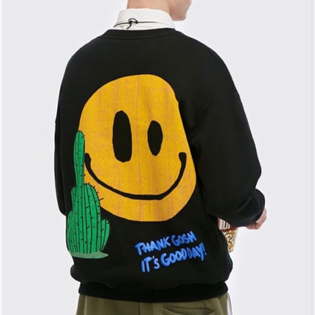 WOSS.official/Smile cuctus Crewneck