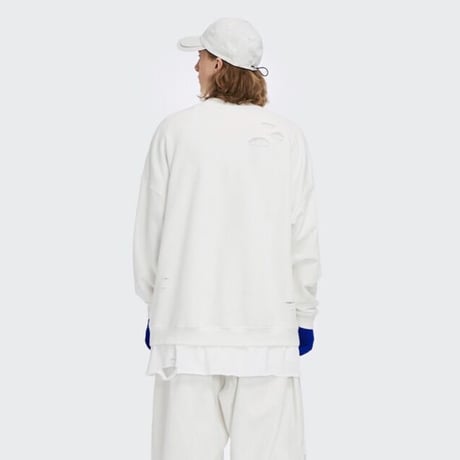 WOSS.official/layered Tee  Crewneck