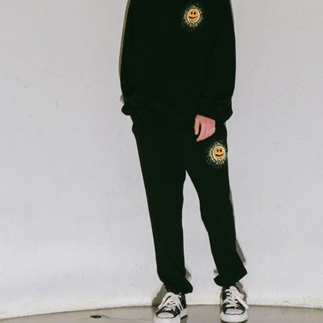 MISTER CHILD/Smile painting  sweat pants  "BLACK"