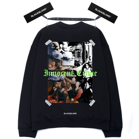BLACK BLOND/BBD Innocent Crime Crewneck Sweatshirt  (BLACK)