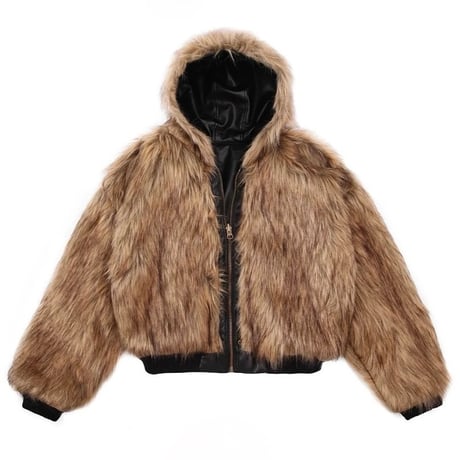 Mismatch NYC/Reversible Short Fur Jacket