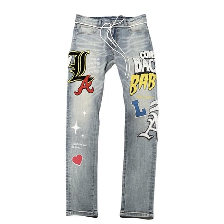 LIFTED UNCHORS/PUFF Print DENIM