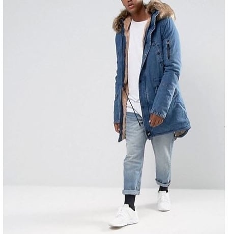 Sixth June/FUR モッズコート  DENIM