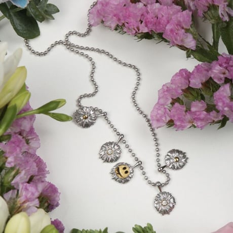 MISTER CHILD/SMILE  NECKLACE (DIAMOND,18K,925 SILVER)