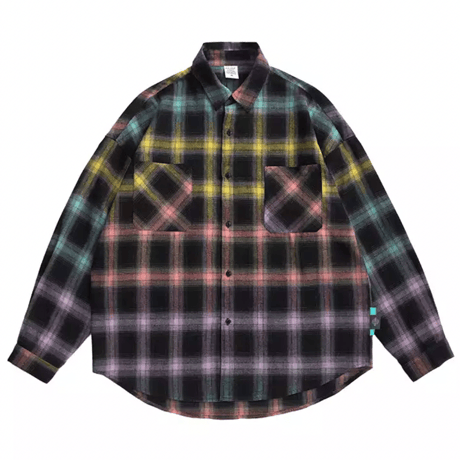 WOSS.official/ MIX color Check Flannel Shirts