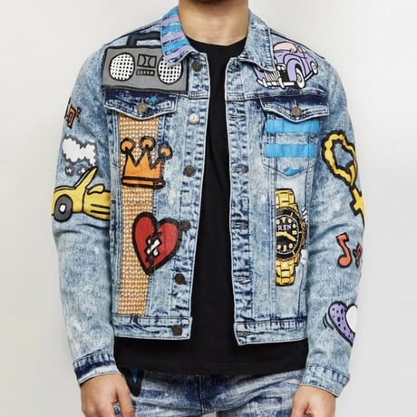 Reason Clothing Newyork/Alice watch denim Jacket