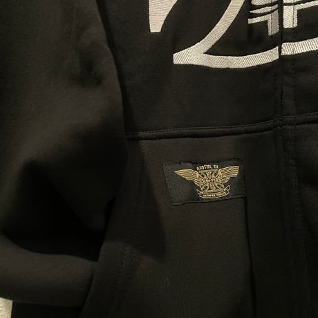 West Coast Choppers/ W.C.C embroid Zip Up Hoodie "BLACK"
