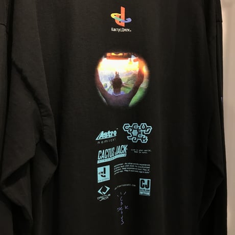 Travis Scott /Cactus Jack "FORTNITE" LONG SLEEVE　BLACK