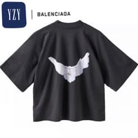 YEEZY GAP by BALENCIAGA / CROP DOVE NO SEAM TEE  "WASH BLACK"
