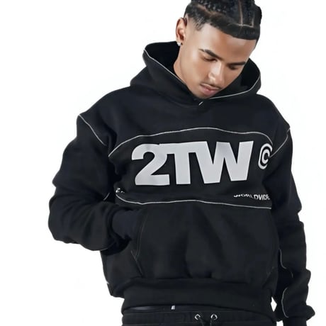 2TW®︎ /  Hoodie + Pants (SET UP)  BLACK