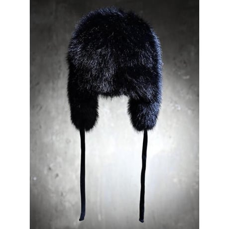 By The R/ Fur Hat BLACK