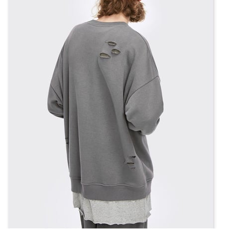 WOSS.official/layered Tee  Crewneck