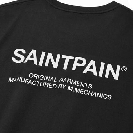 SAINT PAIN/Back LOGO Tee BLACK