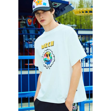 MISTER CHILD/ Rainbow SMILE Tshirts "WHITE"