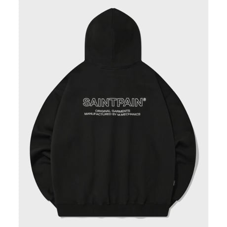 SAINT PAIN/Back Logo Hoodie BLACK