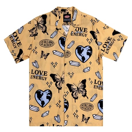 Petals and Peacocks /Love is Energy Vacation Shirts "YELLOW"