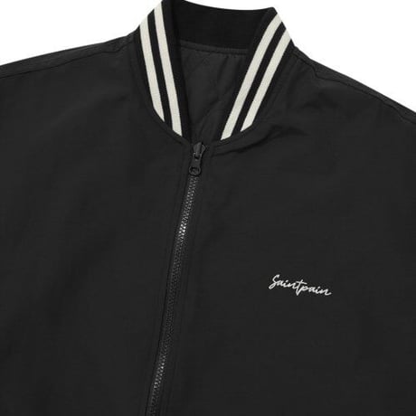 SAINT PAIN/Reversible Varsity Quilting  Jacket