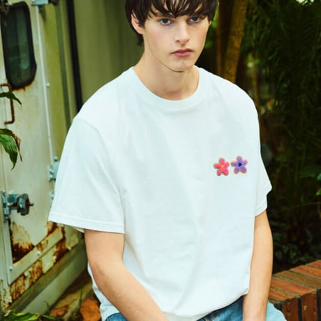 MISTERCHILD / Double Flower Tshirts "WHITE"