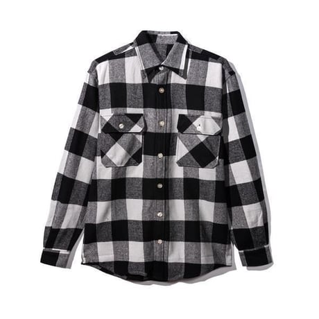 Anti Social Social Club/Han Flannel チェックシャツ Black