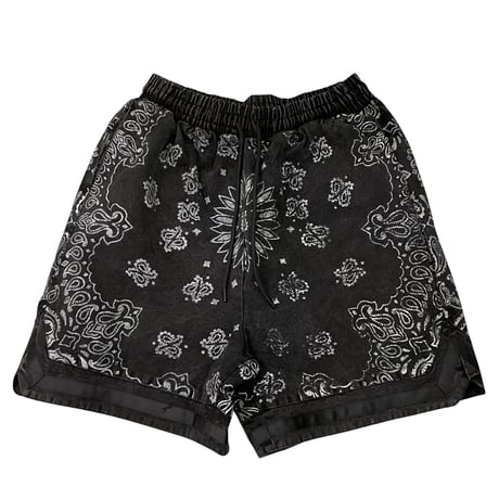 Mismatch NYC/BANDANA Canvas Shorts  WashBlack