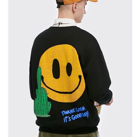 WOSS.official/Smile cuctus Crewneck