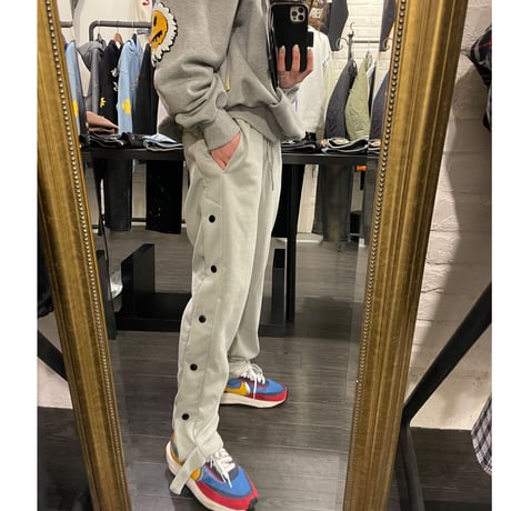 Mismatch NYC/Snap button  sweat pants GRAY