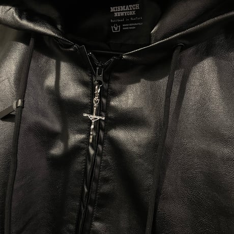 Mismatch NYC/Balloon Leather Short Jacket (SET UP)