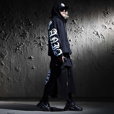 By The R/ Back Logo Cotton Hoodie (SET UP)
