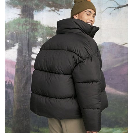 COLLUSION Studios /Short Puffer Jacket BLACK