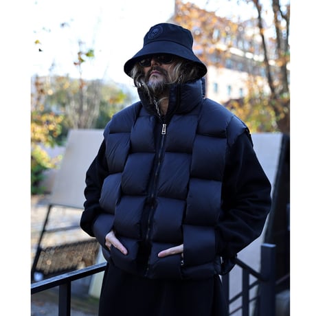 By The R/Braid Puffer Vest  BLACK