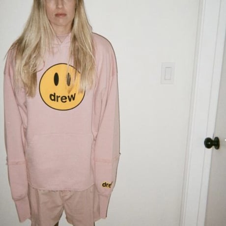 Drew House/Mascot Cut Off  Hoodie "DUSTY ROSE"
