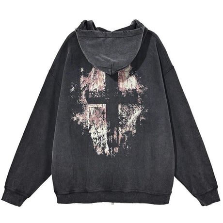 Mismatch NYC/Cross Zip Up hoodie