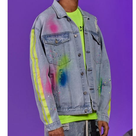 BOOHOO /Spray Paint denim jacket