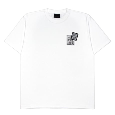 BLACK BLOND/Disorder Patch  Tee " WHITE"