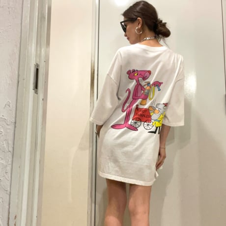 By The R/Pink Panther Tshirts (WHITE)