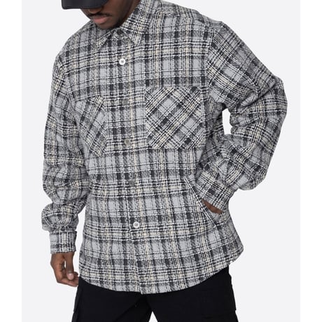 EPTM/Tweed Heavy Flannel shirt "BLACK"