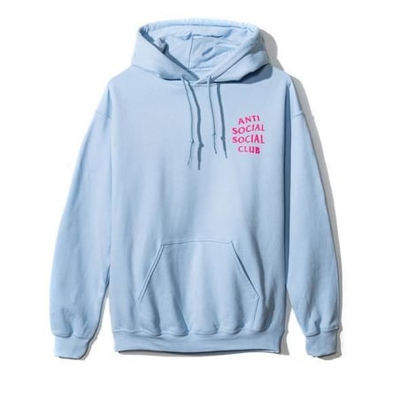 Anti Social Social Club/Logo フーディー  BABY BLUE　限定カラー