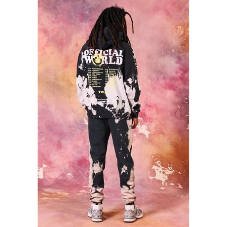 BOOHOO /Drip face tie die hoodie (SET UP)