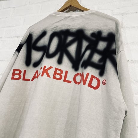 BLACK BLOND/Disorder Spray patch  Sweatshirt  "IVORY"