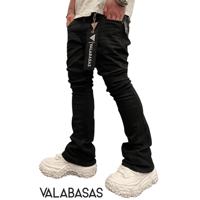VALABASAS / Mr Stacked Denim  "BLACK"
