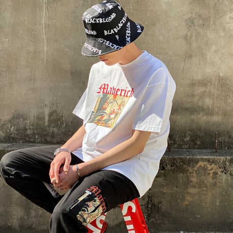 BLACK BLOND/BB LOGO reversible HAT