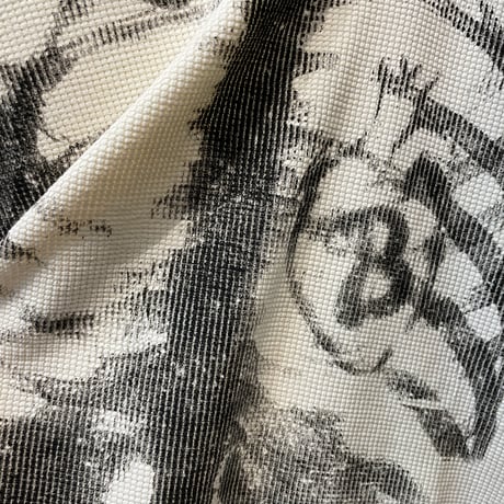 By The R/ Bone  thermal Tee "CREAM/ BLACK"