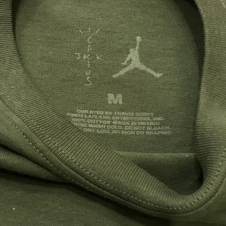 Nike × Travis Scott /Cactus Jack JORDAN  Tshirts "OLIVE"