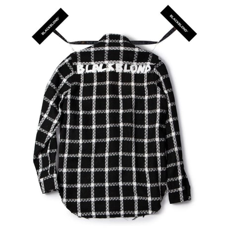 BLACK BLOND/Tweed Long Shirts BLACK