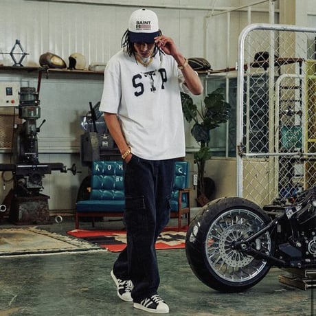 SAINT PAIN/STP LOGO Tee WHITE