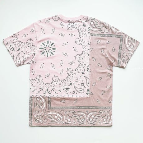 FNTY/ ２TONE HAND STITCHING PAISLEY Tshirts "PINK"