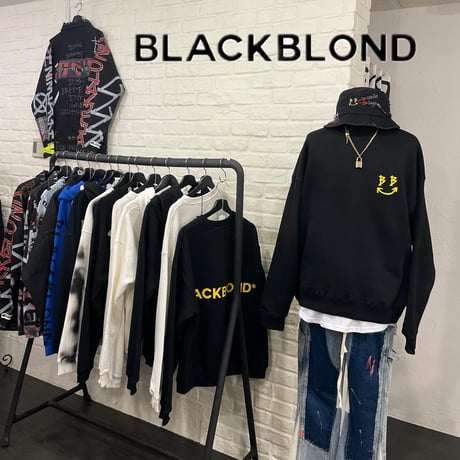 BLACK BLOND/BB logo smile  Crewneck Sweatshirt  (BLACK)
