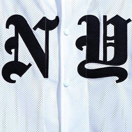 ByTheR/ NY Baseball Shirts "WHITE/BLACK"