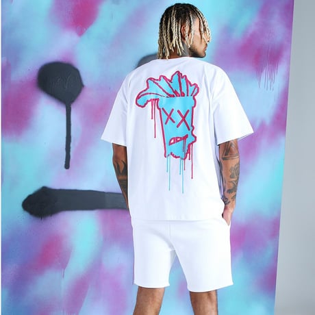 BOOHOO × Migos /Drip Face Tshirts WHITE