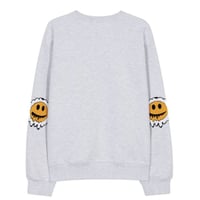 MISTER CHILD/Smile elbow  crewneck "LIGHT GREY"